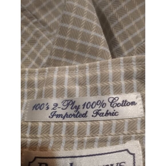 Burberry London Button Up Shirt Long Sleeve Men’s Gray 16.5-36 (L) USA Made - Picture 8 of 11